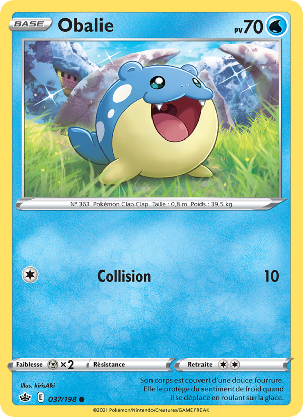 Obalie 37 — Règne de Glace (French Pokémon TCG card)