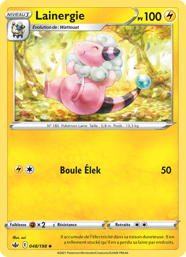 Lainergie 48 — Règne de Glace (French Pokémon TCG card)