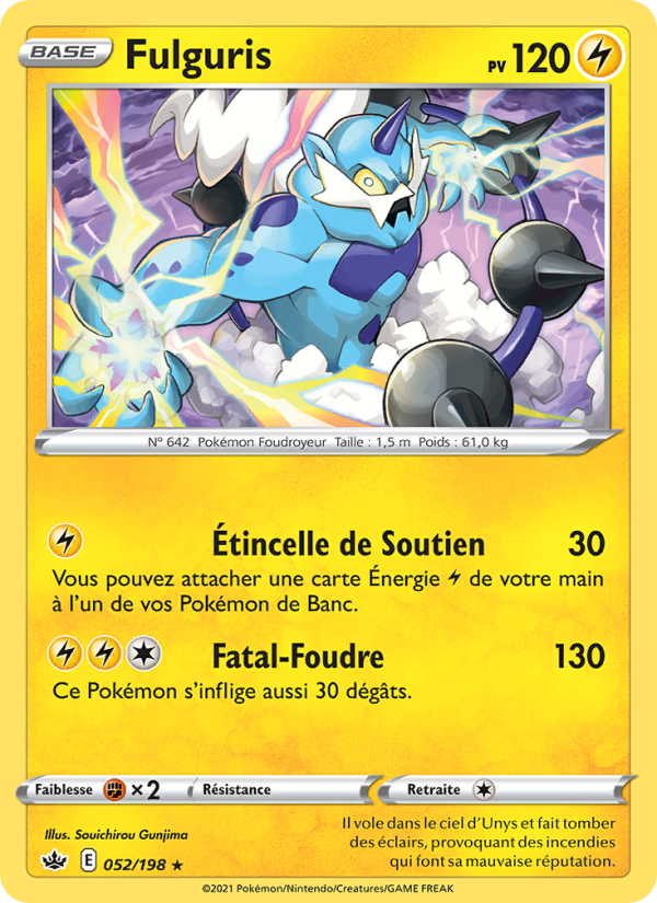 Fulguris 52 — Règne de Glace (French Pokémon TCG card)