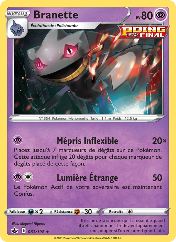 Branette 63 — Règne de Glace (French Pokémon TCG card)