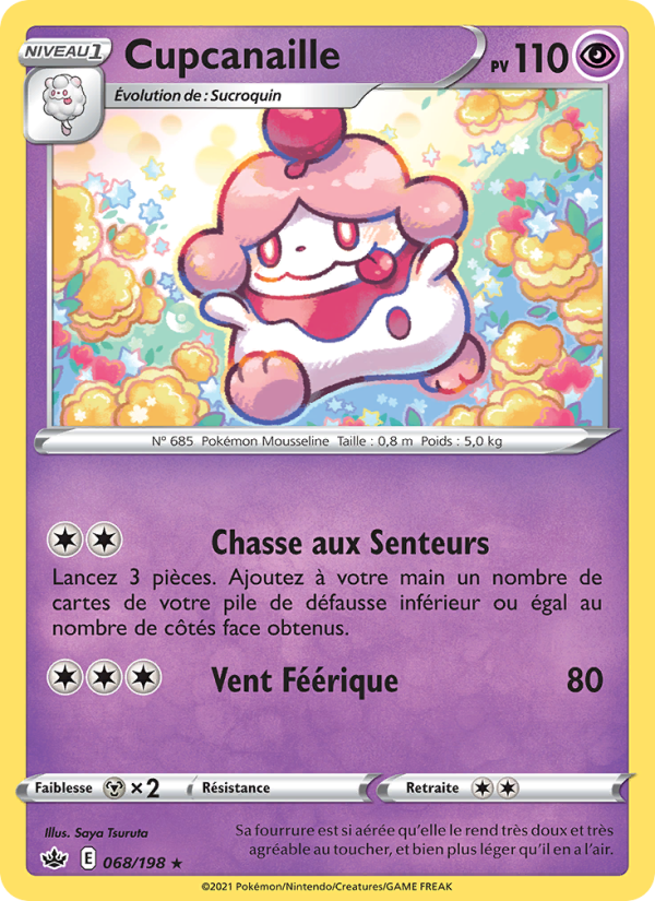 Cupcanaille 68 — Règne de Glace (French Pokémon TCG card)