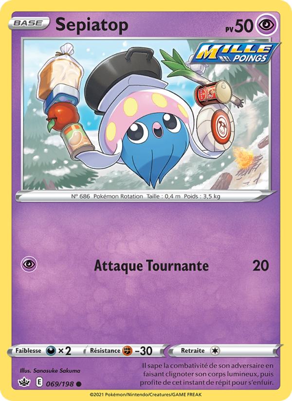 Sepiatop 69 — Règne de Glace (French Pokémon TCG card)