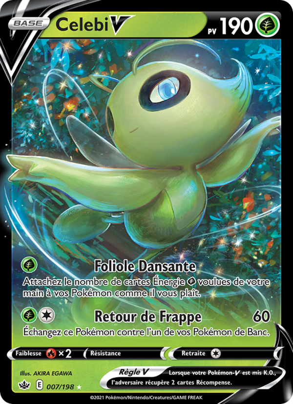 Celebi V 7 — Règne de Glace (French Pokémon TCG card)