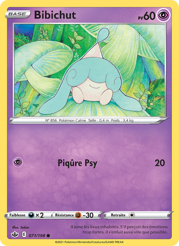 Bibichut 71 — Règne de Glace (French Pokémon TCG card)