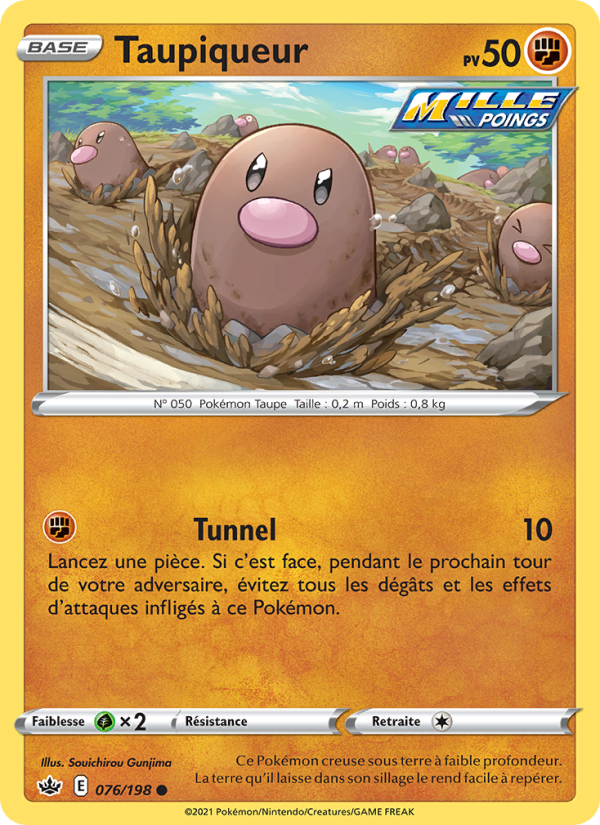 Taupiqueur 76 — Règne de Glace (French Pokémon TCG card)