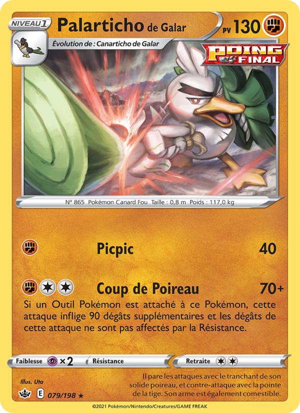 Palarticho de Galar 79 — Règne de Glace (French Pokémon TCG card)