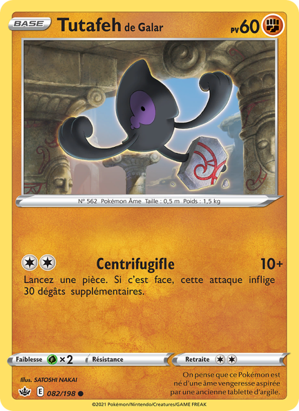 Tutafeh de Galar 82 — Règne de Glace (French Pokémon TCG card)