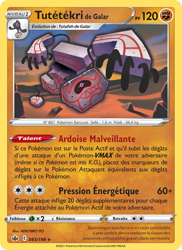 Tutétékri de Galar 83 — Règne de Glace (French Pokémon TCG card)