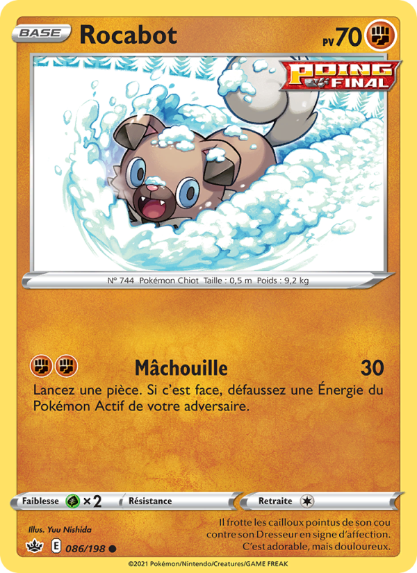 Rocabot 86 — Règne de Glace (French Pokémon TCG card)