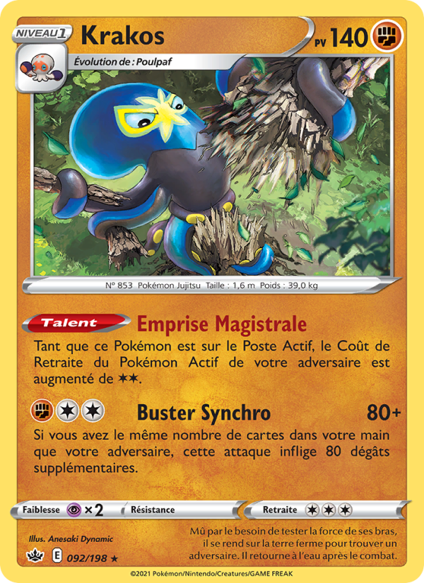 Krakos 92 — Règne de Glace (French Pokémon TCG card)