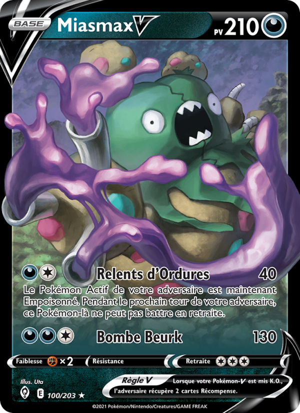 Miasmax V 100 — Évolution Céleste (French Pokémon TCG card)