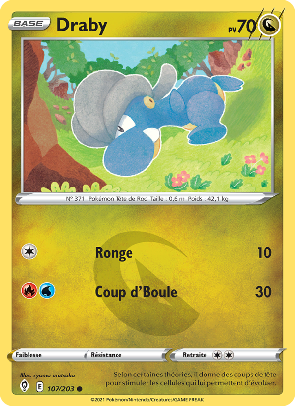 Draby 107 — Évolution Céleste (French Pokémon TCG card)