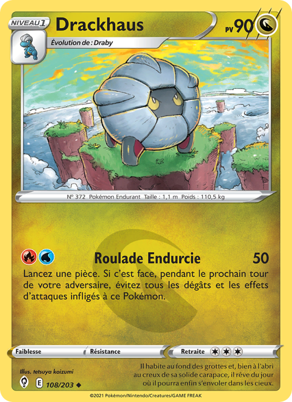 Drackhaus 108 — Évolution Céleste (French Pokémon TCG card)