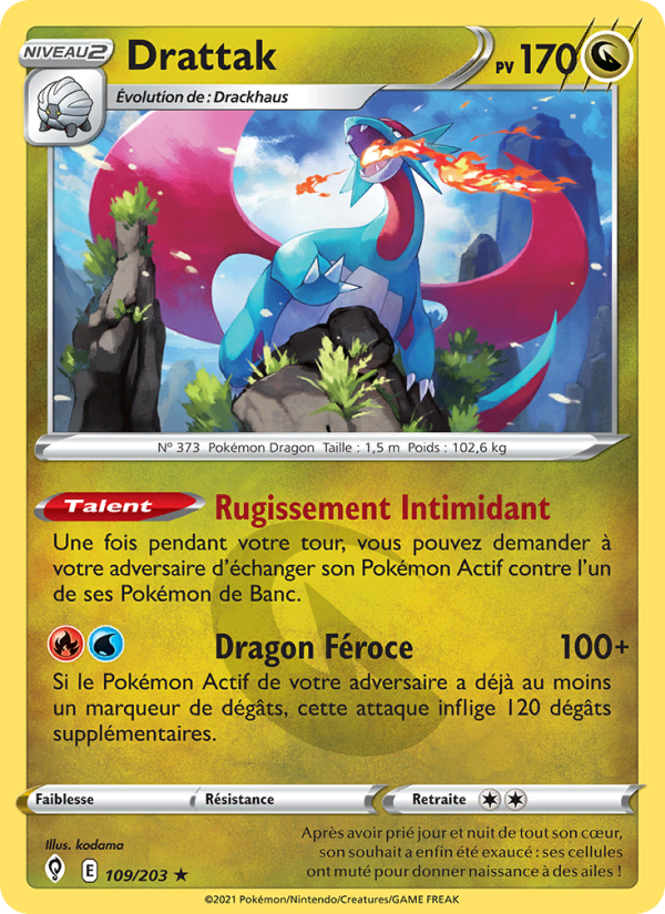 Drattak 109 — Évolution Céleste (French Pokémon TCG card)