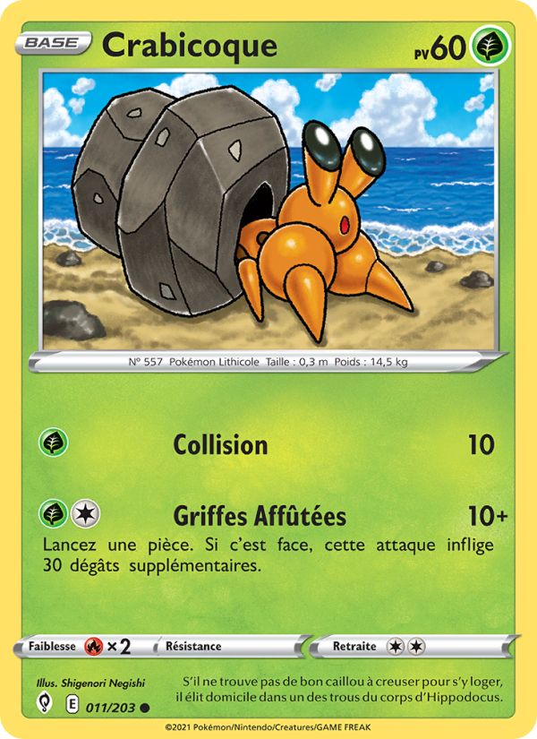 Crabicoque 11 — Évolution Céleste (French Pokémon TCG card)