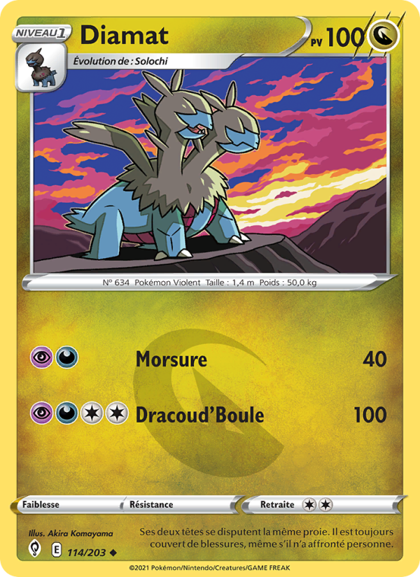 Diamat 114 — Évolution Céleste (French Pokémon TCG card)