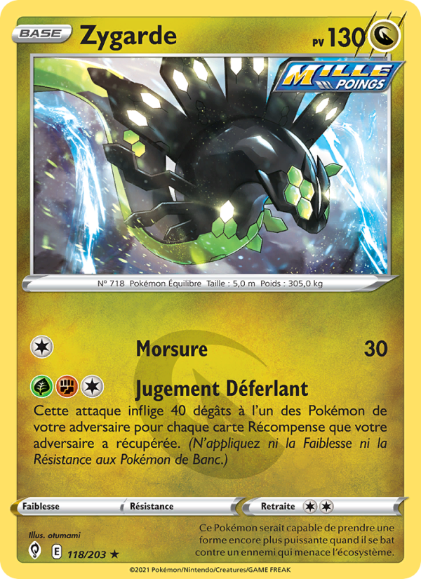Zygarde 118 — Évolution Céleste (French Pokémon TCG card)
