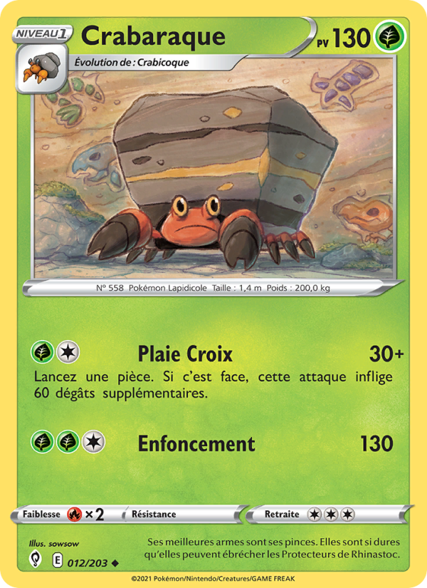 Crabaraque 12 — Évolution Céleste (French Pokémon TCG card)