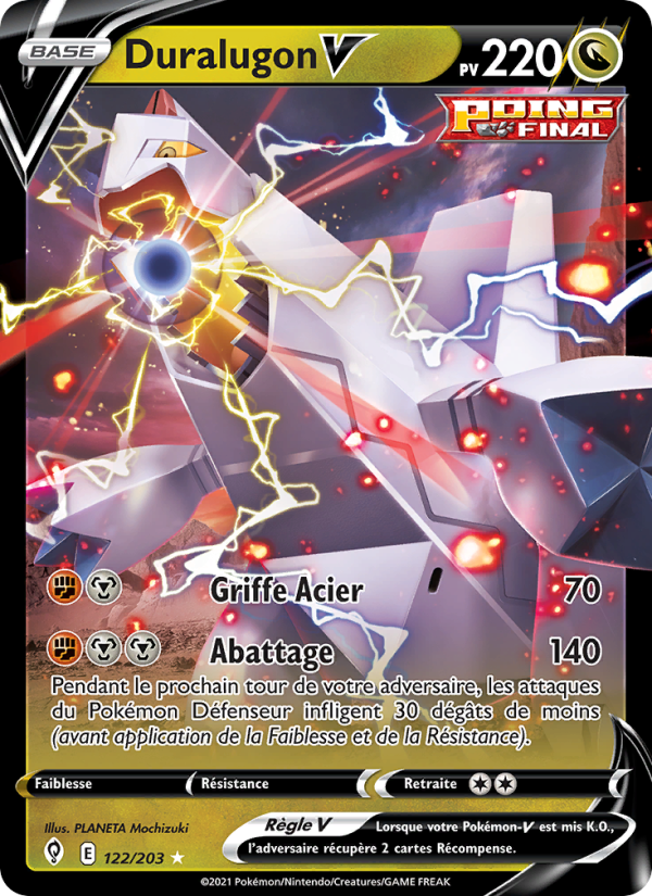 Duralugon V 122 — Évolution Céleste (French Pokémon TCG card)
