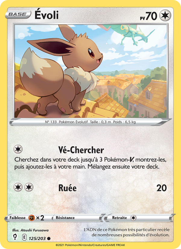 Évoli 125 — Évolution Céleste (French Pokémon TCG card)