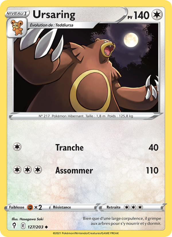 Ursaring 127 — Évolution Céleste (French Pokémon TCG card)