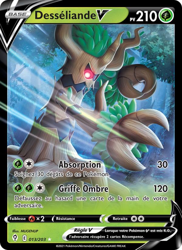 Desséliande V 13 — Évolution Céleste (French Pokémon TCG card)