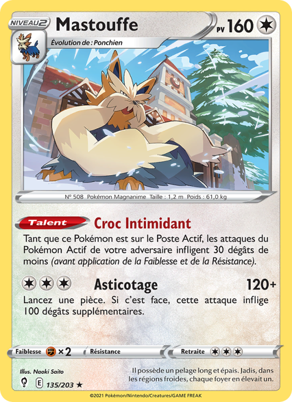 Mastouffe 135 — Évolution Céleste (French Pokémon TCG card)