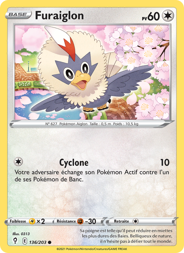 Furaiglon 136 — Évolution Céleste (French Pokémon TCG card)