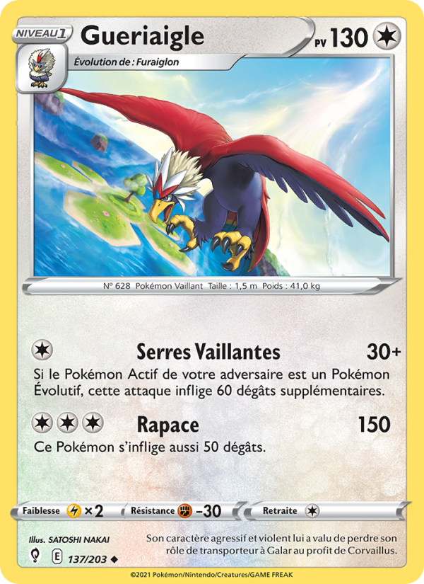 Gueriaigle 137 — Évolution Céleste (French Pokémon TCG card)