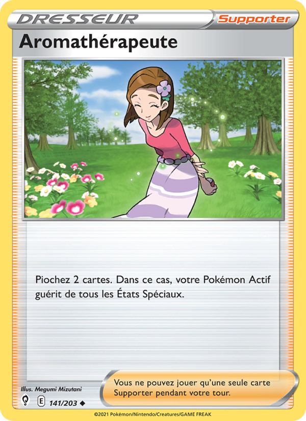 Aromathérapeute 141 — Évolution Céleste (French Pokémon TCG card)