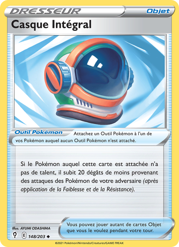 Casque Intégral 148 — Évolution Céleste (French Pokémon TCG card)