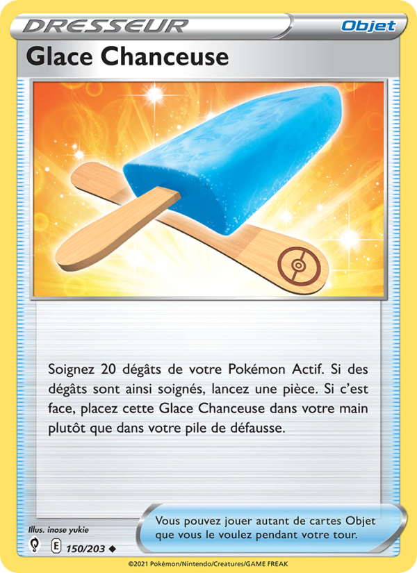 Glace Chanceuse 150 — Évolution Céleste (French Pokémon TCG card)