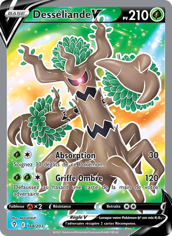 Desséliande V 168 — Évolution Céleste (French Pokémon TCG card)