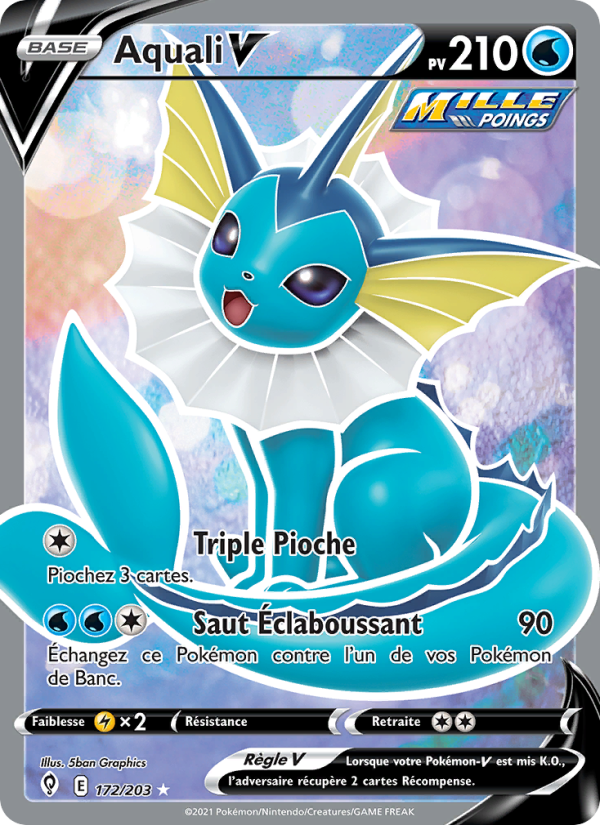 Aquali V 172 — Évolution Céleste (French Pokémon TCG card)