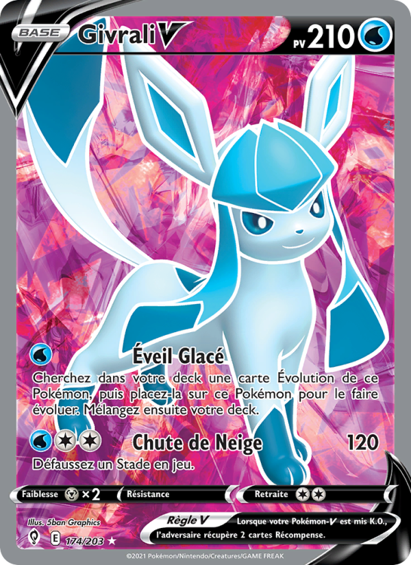 Givrali V 174 — Évolution Céleste (French Pokémon TCG card)