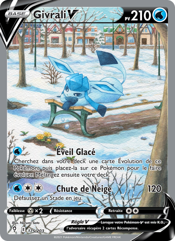Givrali V 175 — Évolution Céleste (French Pokémon TCG card)