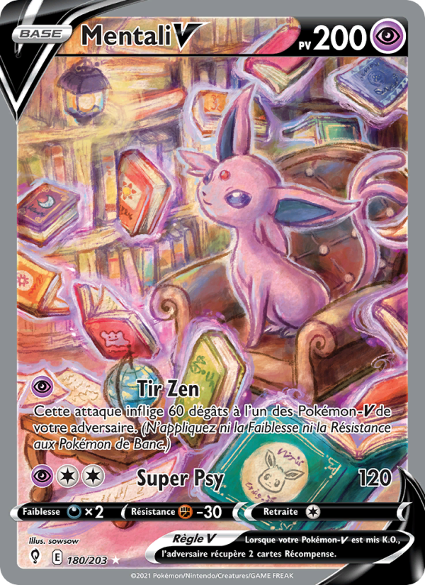 Mentali V 180 — Évolution Céleste (French Pokémon TCG card)