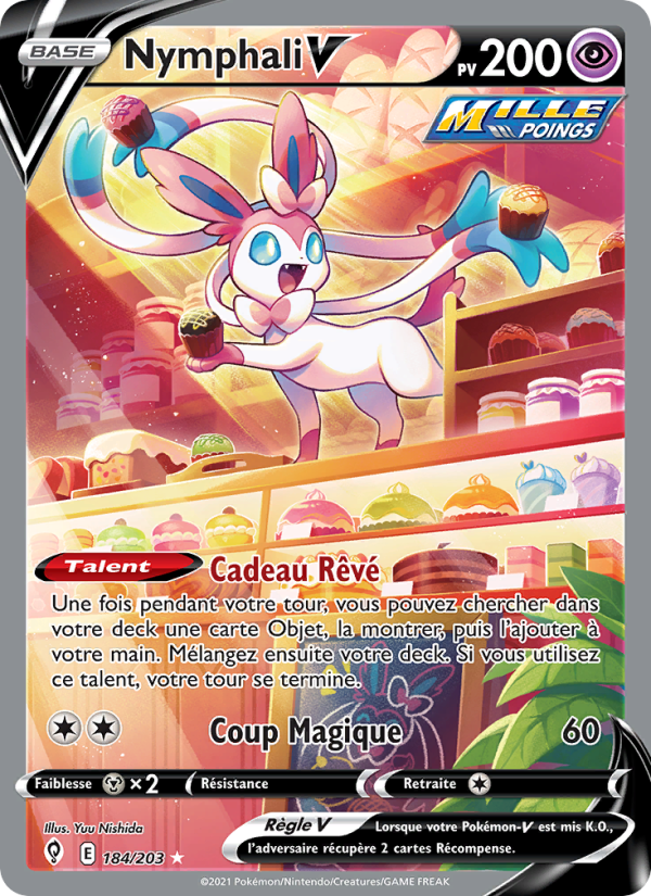 Nymphali V 184 — Évolution Céleste (French Pokémon TCG card)