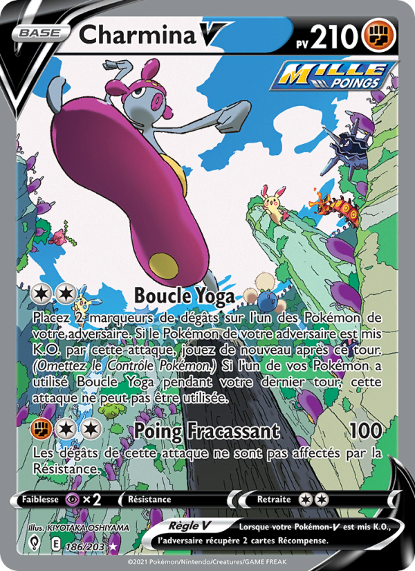 Charmina V 186 — Évolution Céleste (French Pokémon TCG card)