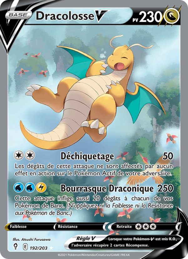 Dracolosse V 192 — Évolution Céleste (French Pokémon TCG card)
