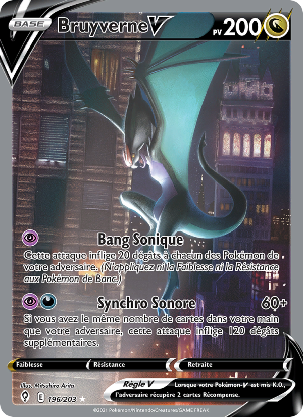 Bruyverne V 196 — Évolution Céleste (French Pokémon TCG card)