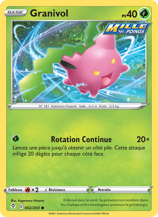 Granivol 2 — Évolution Céleste (French Pokémon TCG card)
