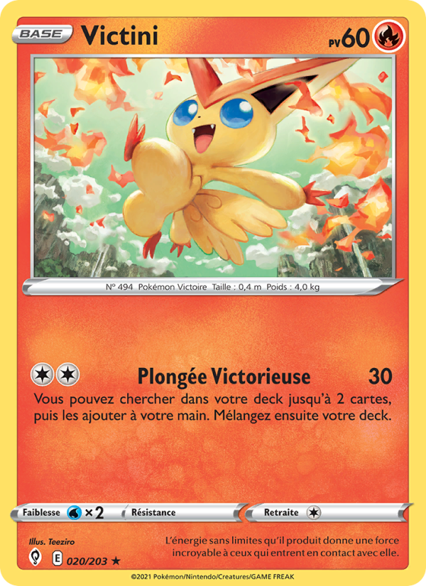Victini 20 — Évolution Céleste (French Pokémon TCG card)