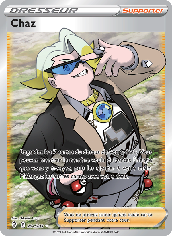 Chaz 201 — Évolution Céleste (French Pokémon TCG card)