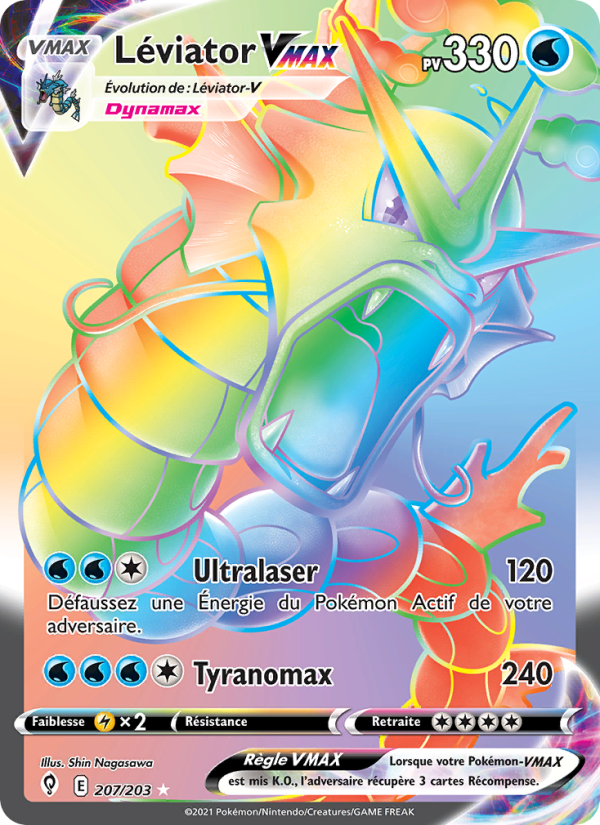 Léviator VMAX 207 — Évolution Céleste (French Pokémon TCG card)