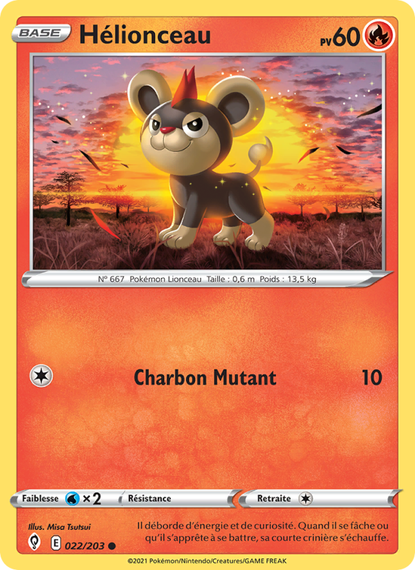 Hélionceau 22 — Évolution Céleste (French Pokémon TCG card)