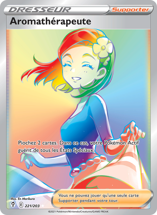 Aromathérapeute 221 — Évolution Céleste (French Pokémon TCG card)