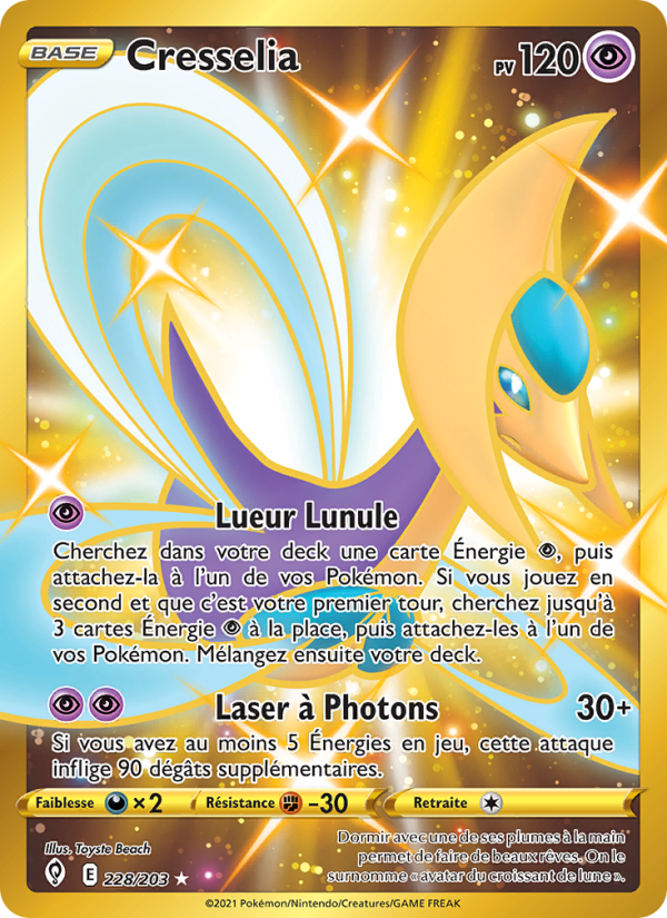 Cresselia 228 — Évolution Céleste (French Pokémon TCG card)
