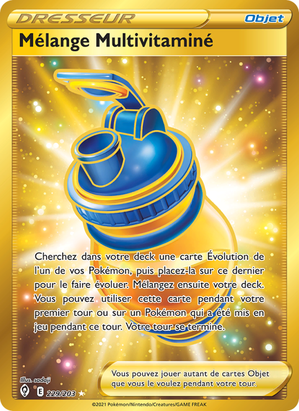 Mélange Multivitaminé 229 — Évolution Céleste (French Pokémon TCG card)