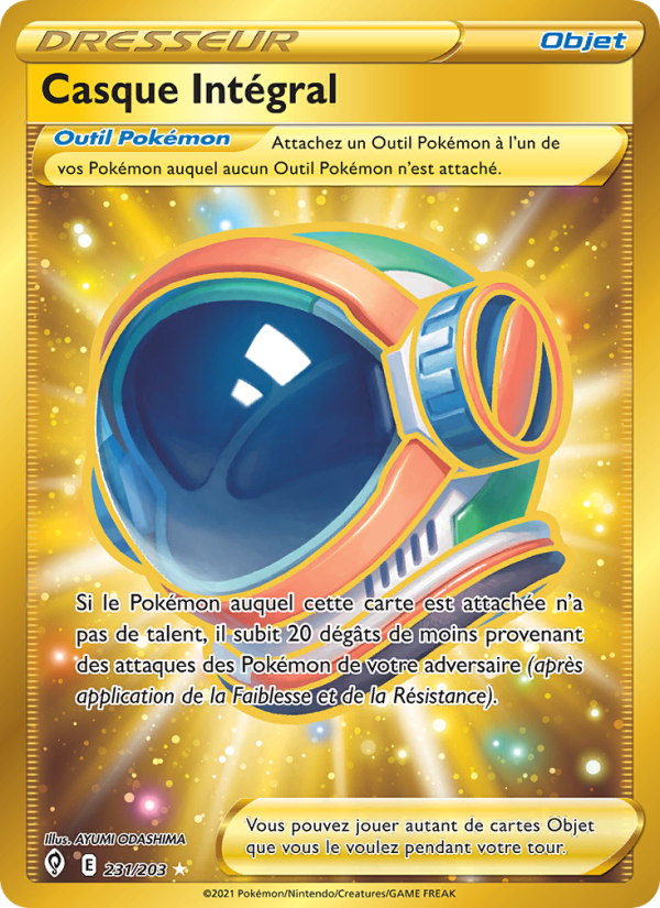 Casque Intégral 231 — Évolution Céleste (French Pokémon TCG card)
